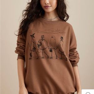 NWOT American Eagle Oversized Halloween Crew neck Sweatshirt